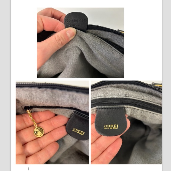 Vintage Gucci Bamboo Leather Crossbody Mini Bag - Picture 13 of 14